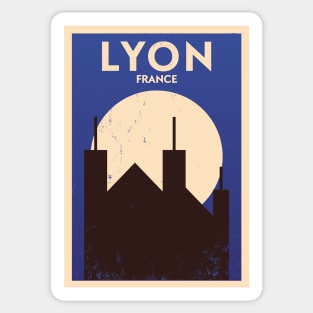 Lyon Poster Design Sticker